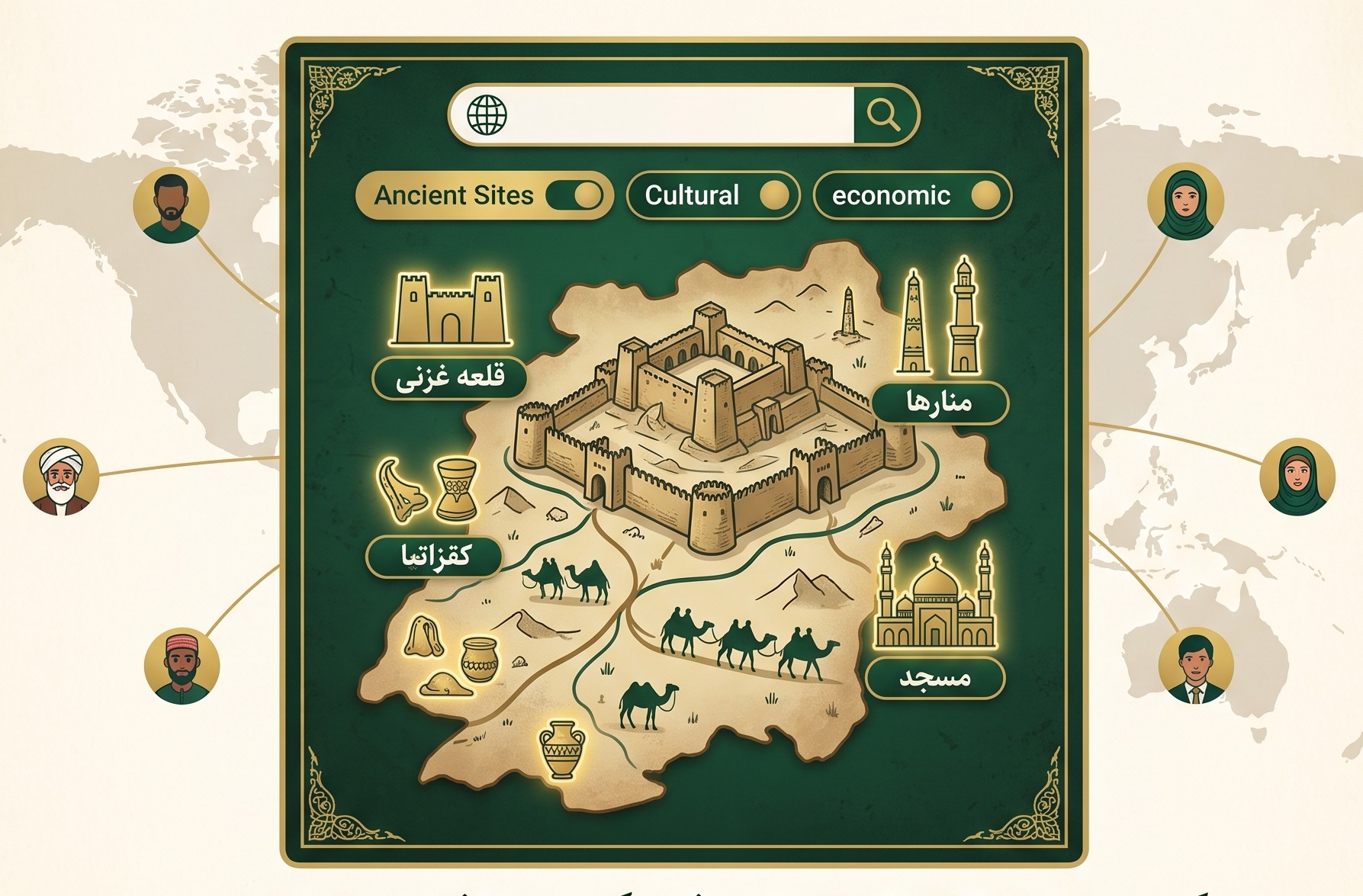 اطلس دیجیتال و تاریخی غزنه